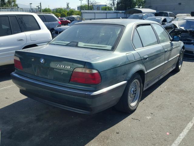 WBAGJ8327WDM22689 - 1998 BMW 740 IL GREEN photo 4