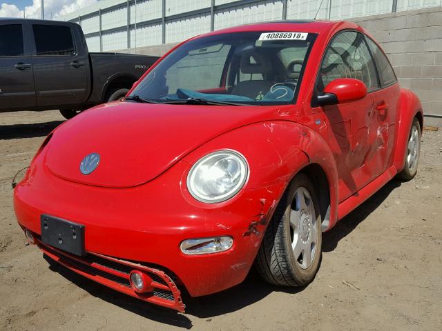 3VWCK21C31M446148 - 2001 VOLKSWAGEN NEW BEETLE 红色 照片 2