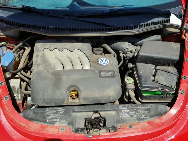 3VWCK21C31M446148 - 2001 VOLKSWAGEN NEW BEETLE 红色 照片 7
