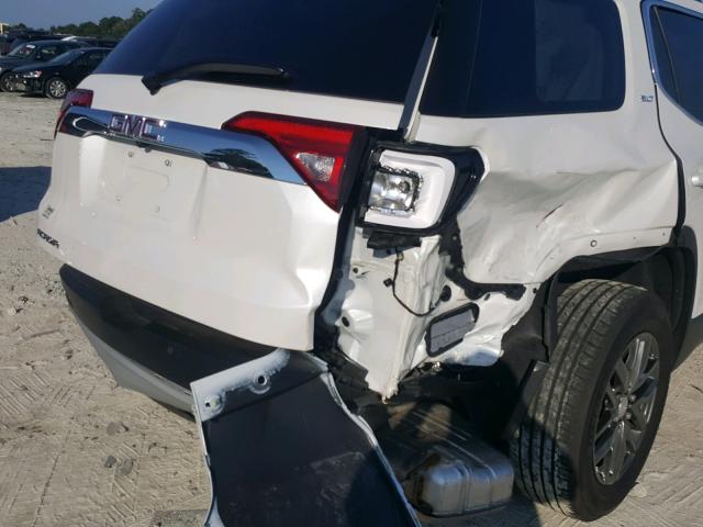 1GKKNMLS7JZ204049 - 2018 GMC ACADIA SLT თეთრი ფოტო 9