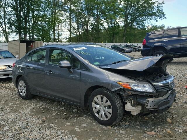 19XFB2E55CE042602 - 2012 HONDA CIVIC LX GRAY photo 1