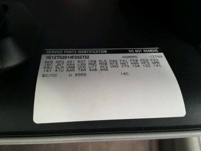 1G1ZT52814F232732 - 2004 CHEVROLET MALIBU LS შავი ფოტო 10