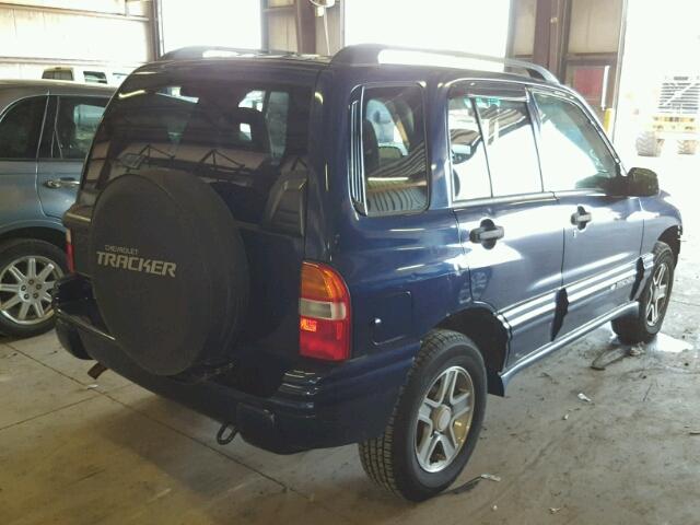 2CNBJ634146901250 - 2004 CHEVROLET TRACKER LT BLUE photo 4