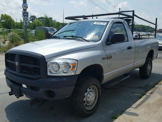 3D7KS26DX8G205170 - 2008 DODGE RAM 2500 S SILVER photo 2