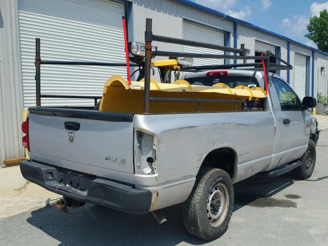 3D7KS26DX8G205170 - 2008 DODGE RAM 2500 S SILVER photo 4