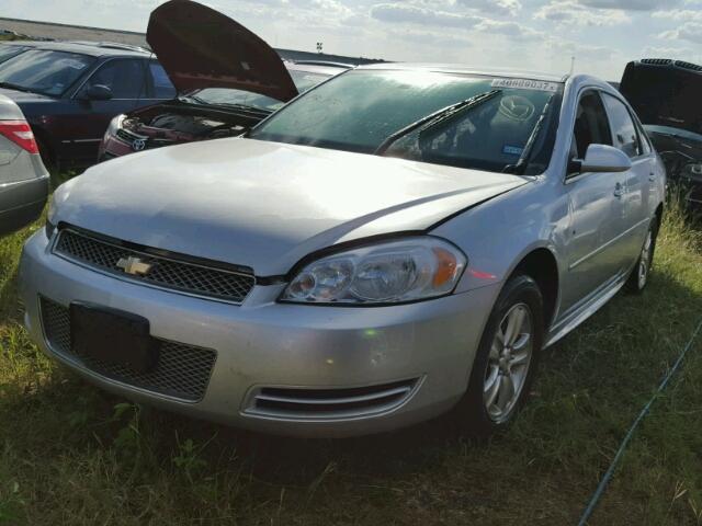 2G1WA5E3XD1123377 - 2013 CHEVROLET IMPALA SILVER photo 2