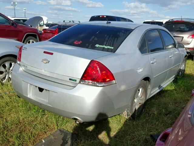 2G1WA5E3XD1123377 - 2013 CHEVROLET IMPALA SILVER photo 4