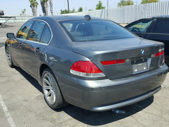 WBAGL63585DP75014 - 2005 BMW 745 I GRAY photo 3