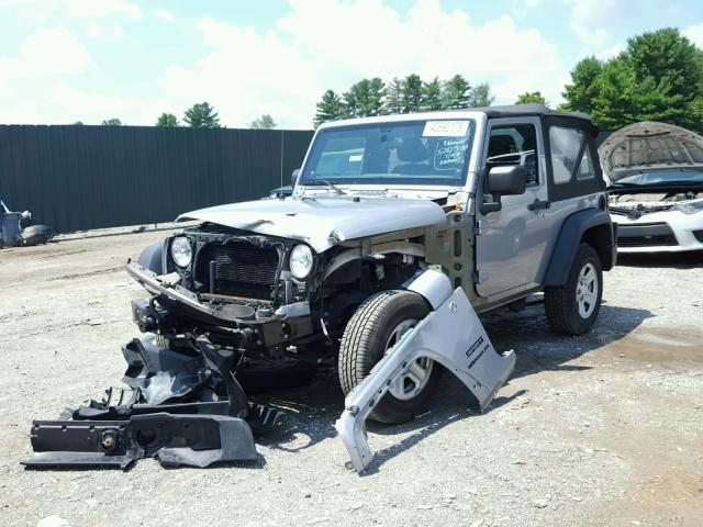 1C4AJWAG2DL655068 - 2013 JEEP WRANGLER S GRAY photo 2