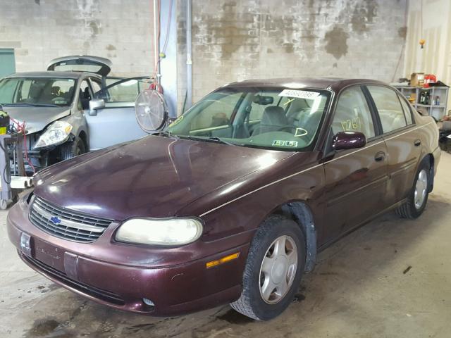 1G1NE52J4Y6221435 - 2000 CHEVROLET MALIBU LS Bordo foto 2