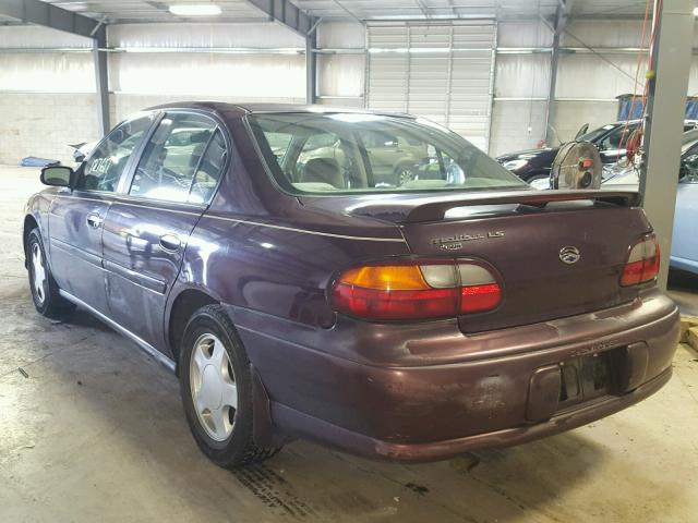 1G1NE52J4Y6221435 - 2000 CHEVROLET MALIBU LS Bordo foto 3