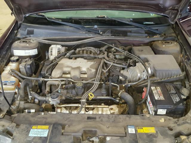 1G1NE52J4Y6221435 - 2000 CHEVROLET MALIBU LS Bordo foto 7