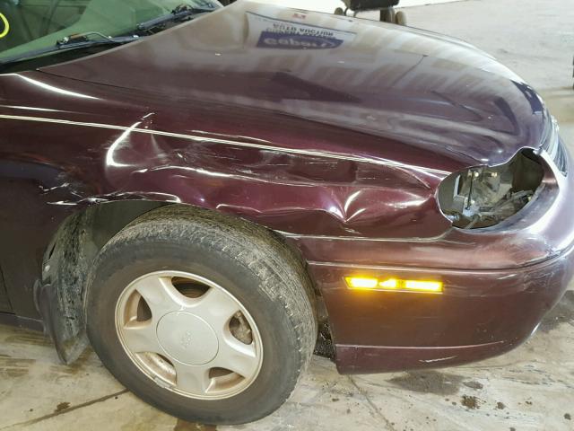 1G1NE52J4Y6221435 - 2000 CHEVROLET MALIBU LS Bordo foto 9