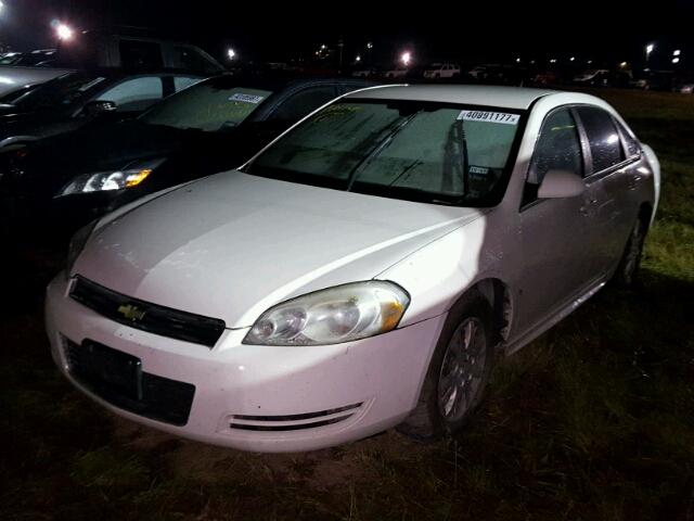 2G1WB57K691221668 - 2009 CHEVROLET IMPALA LS WHITE photo 2