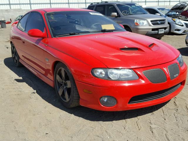 6G2VX12U55L365908 - 2005 PONTIAC GTO RED photo 1