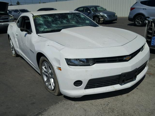 2G1FA1E34F9138115 - 2015 CHEVROLET CAMARO LS WHITE photo 1