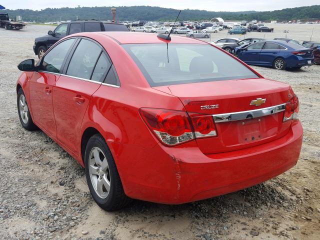 1G1PC5SB0F7194216 - 2015 CHEVROLET CRUZE LT RED photo 3