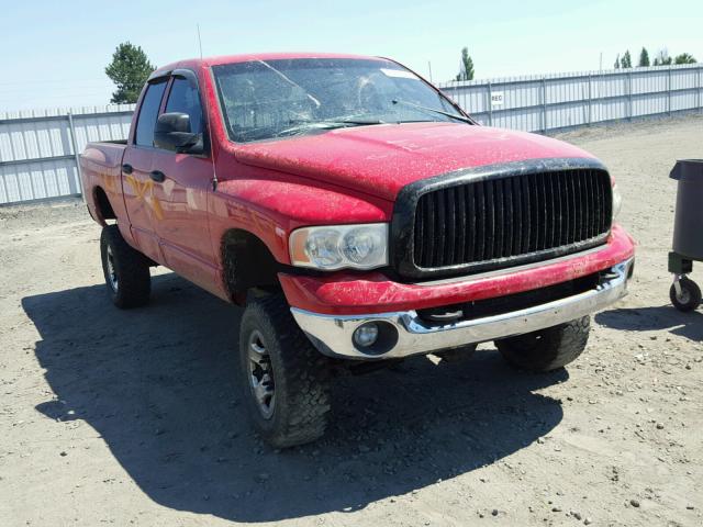 3D7KU28653G729599 - 2003 DODGE RAM 2500 S RED photo 1