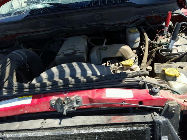 3D7KU28653G729599 - 2003 DODGE RAM 2500 S RED photo 7