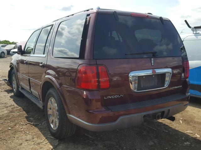 5LMFU28R33LJ20805 - 2003 LINCOLN NAVIGATOR მუქწითელი ფოტო 3