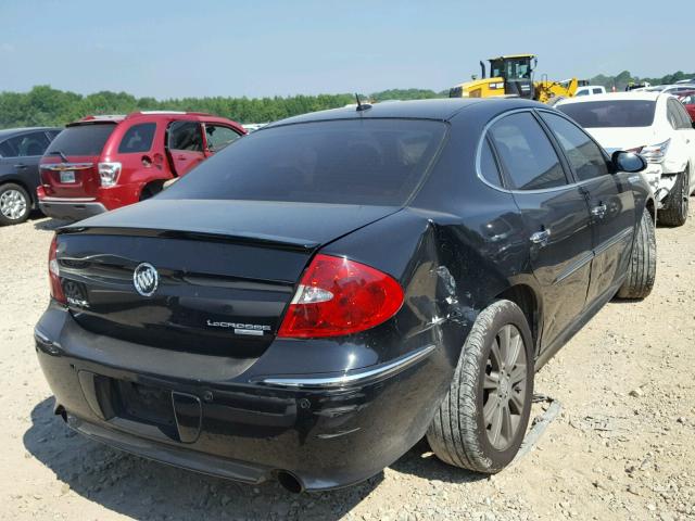 2G4WN58C281259656 - 2008 BUICK LACROSSE S BLACK photo 4