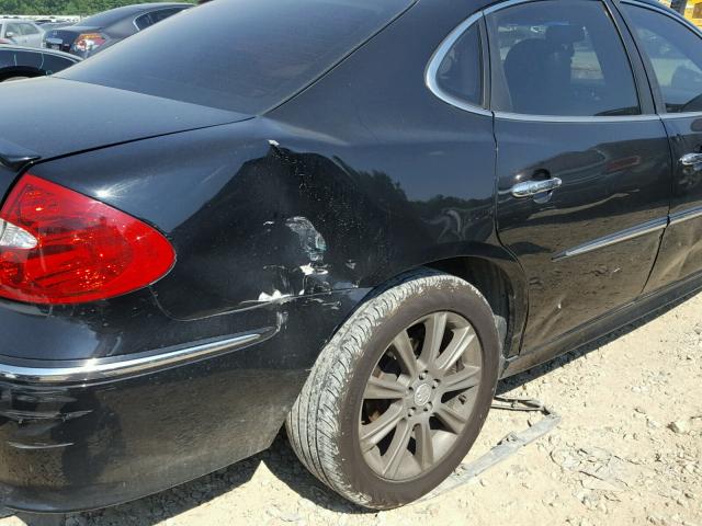 2G4WN58C281259656 - 2008 BUICK LACROSSE S BLACK photo 9