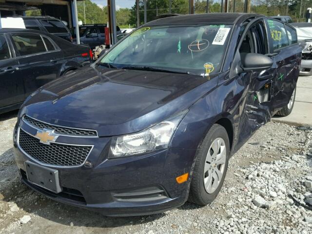 1G1PA5SH5E7391973 - 2014 CHEVROLET CRUZE LS BLUE photo 2