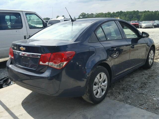 1G1PA5SH5E7391973 - 2014 CHEVROLET CRUZE LS BLUE photo 4