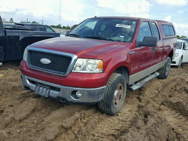 1FTPX14V87KA87375 - 2007 FORD F150 RED photo 2