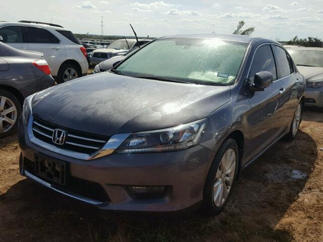 1HGCR2F71FA243615 - 2015 HONDA ACCORD GRAY photo 2