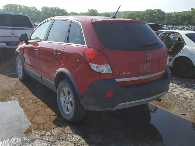3GSCL33P89S525154 - 2009 SATURN VUE XE RED photo 3