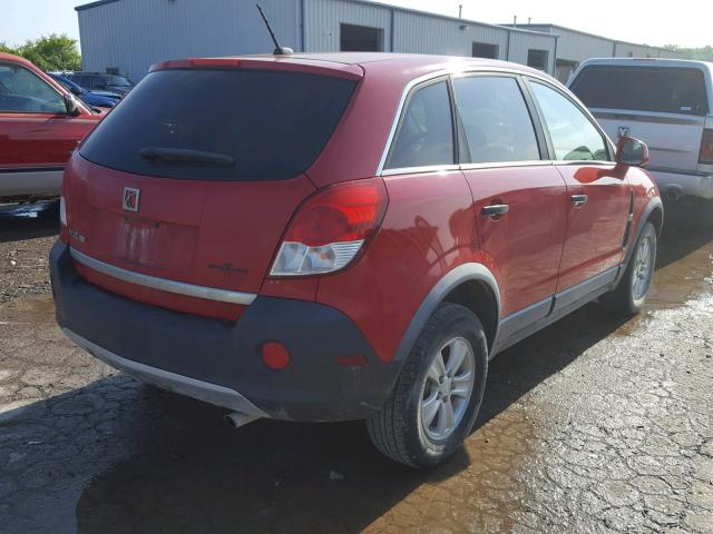 3GSCL33P89S525154 - 2009 SATURN VUE XE RED photo 4