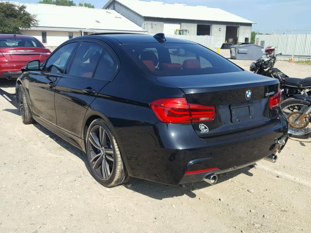 WBA8B3C57GK383856 - 2016 BMW 340 I أسود صورة 3