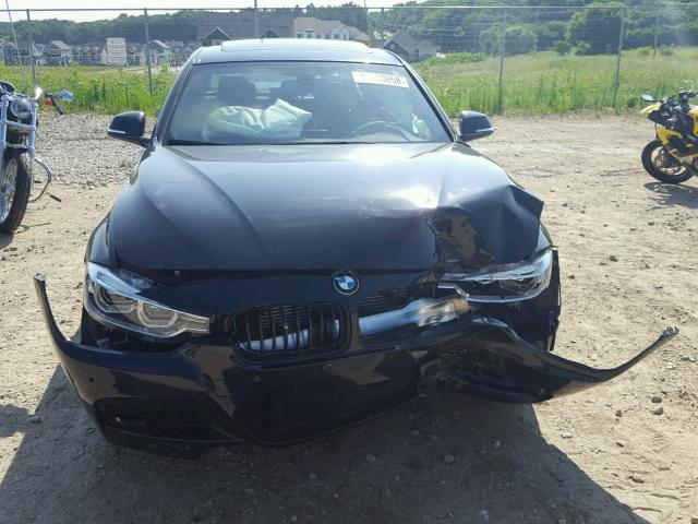 WBA8B3C57GK383856 - 2016 BMW 340 I أسود صورة 7
