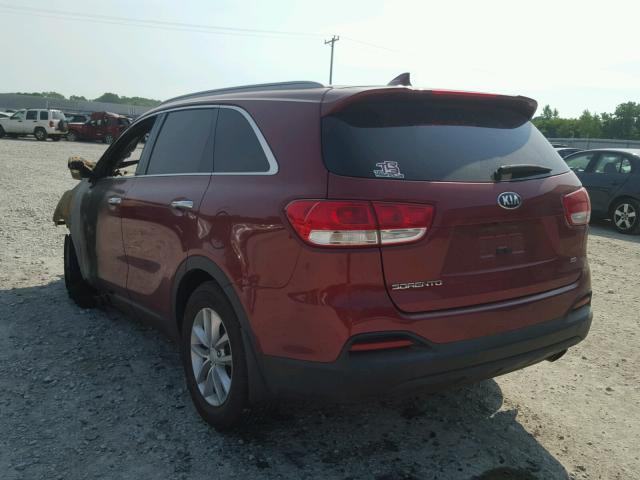 5XYPGDA31GG100946 - 2016 KIA SORENTO MAROON photo 4