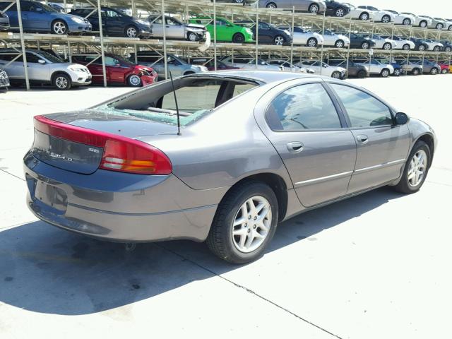 2B3HD46R14H615602 - 2004 DODGE INTREPID S GRAY photo 4