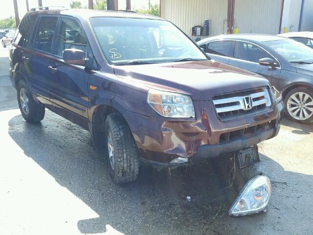 5FNYF18718B048399 - 2008 HONDA PILOT BURGUNDY photo 1