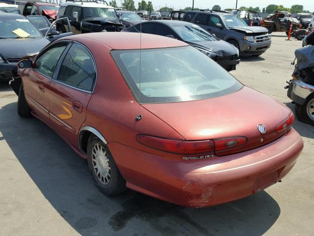 1MEFM53S9XG603991 - 1999 MERCURY SABLE LS RED photo 3