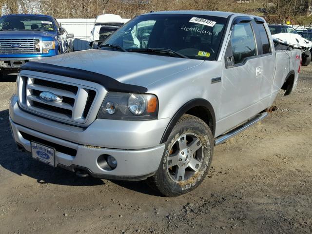 1FTPX14V68FA93525 - 2008 FORD F150 SILVER photo 2