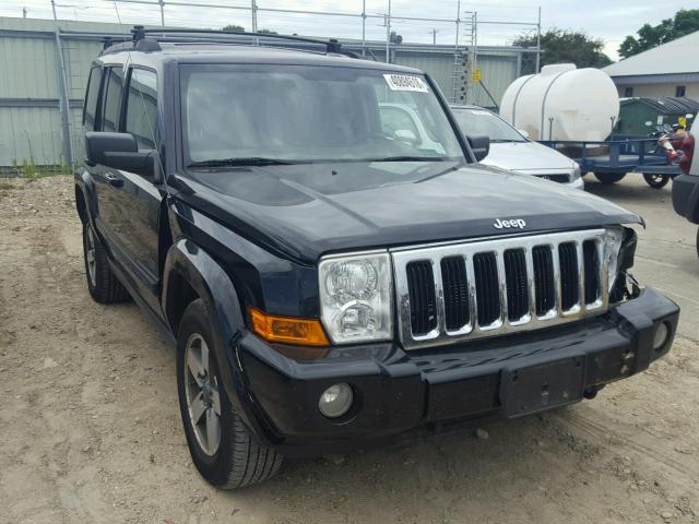 1J8HG48K17C621616 - 2007 JEEP COMMANDER BLACK photo 1
