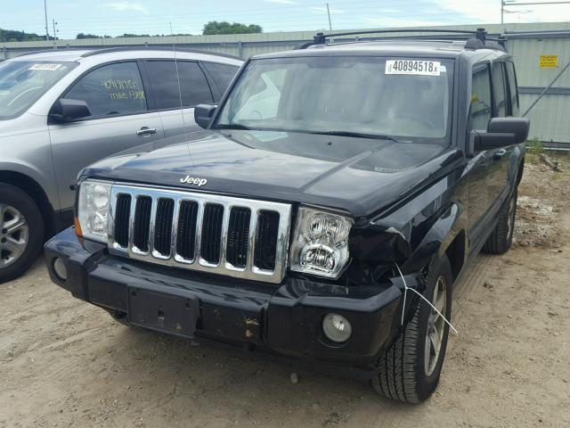 1J8HG48K17C621616 - 2007 JEEP COMMANDER BLACK photo 2