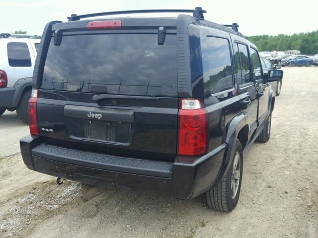 1J8HG48K17C621616 - 2007 JEEP COMMANDER BLACK photo 4