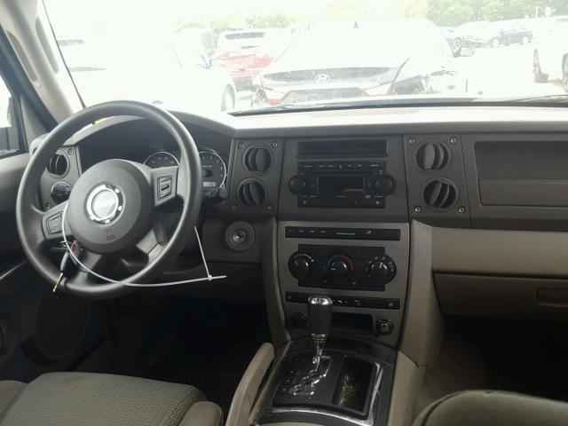 1J8HG48K17C621616 - 2007 JEEP COMMANDER BLACK photo 9