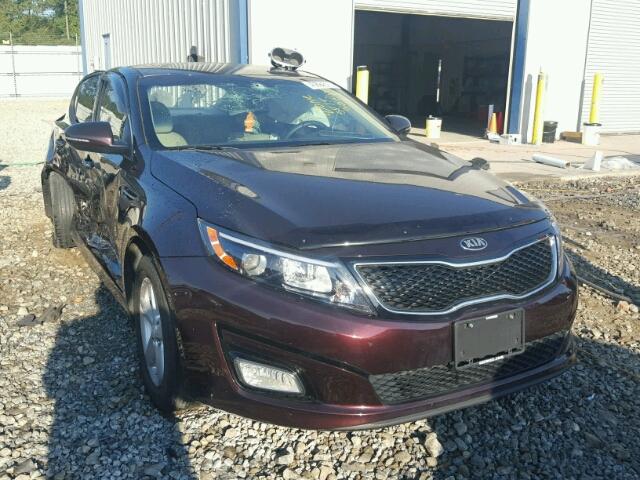 5XXGM4A76FG432380 - 2015 KIA OPTIMA LX BURGUNDY photo 1