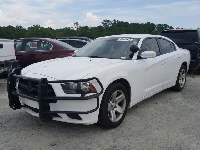 2C3CDXAG4CH262999 - 2012 DODGE CHARGER PO WHITE photo 2