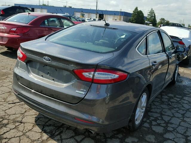 3FA6P0HD3GR403872 - 2016 FORD FUSION SE GRAY photo 4