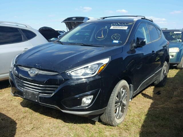 KM8JUCAG8EU936210 - 2014 HYUNDAI TUCSON BLACK photo 2