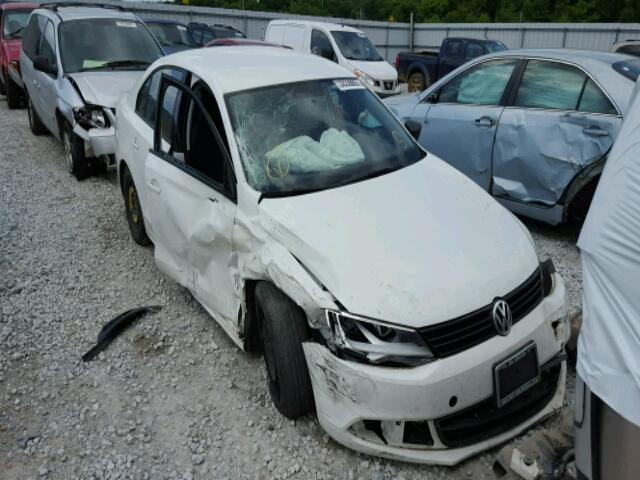 3VW1K7AJ3EM208034 - 2014 VOLKSWAGEN JETTA BASE WHITE photo 1