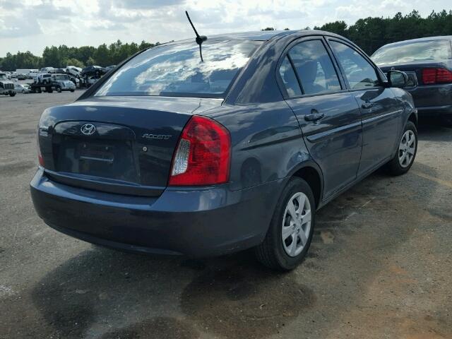 KMHCN4AC8BU618155 - 2011 HYUNDAI ACCENT GLS GRAY photo 4