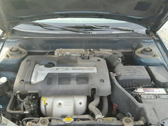 KMHDN45D43U538005 - 2003 HYUNDAI ELANTRA GL GREEN photo 7